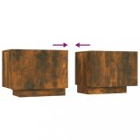 füstös tölgy színű szerelt fa TV-szekrény 100 x 35 x 40 cm