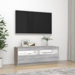 szürke sonoma TV-szekrény LED-lámpákkal 100 x 35 x 40 cm