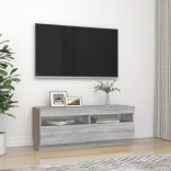 szürke sonoma TV-szekrény LED-lámpákkal 100 x 35 x 40 cm