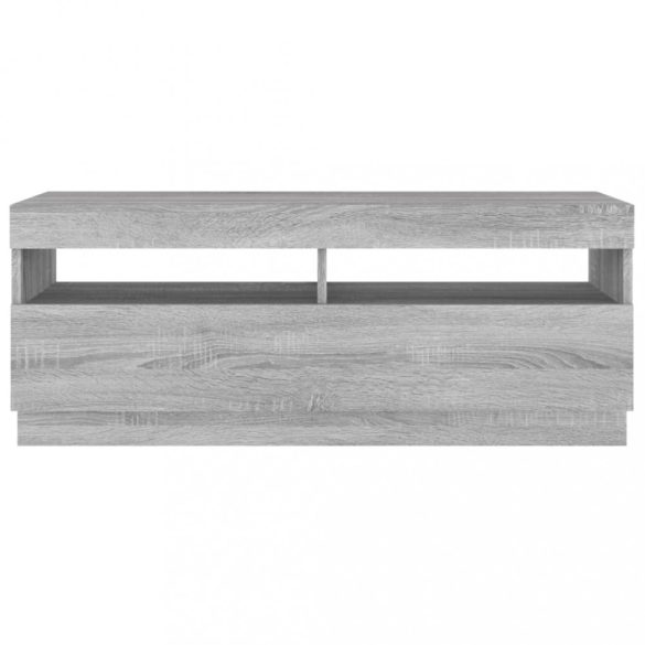 szürke sonoma TV-szekrény LED-lámpákkal 100 x 35 x 40 cm