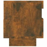 füstös tölgy színű TV-szekrény LED-világítással 80 x 35 x 40 cm