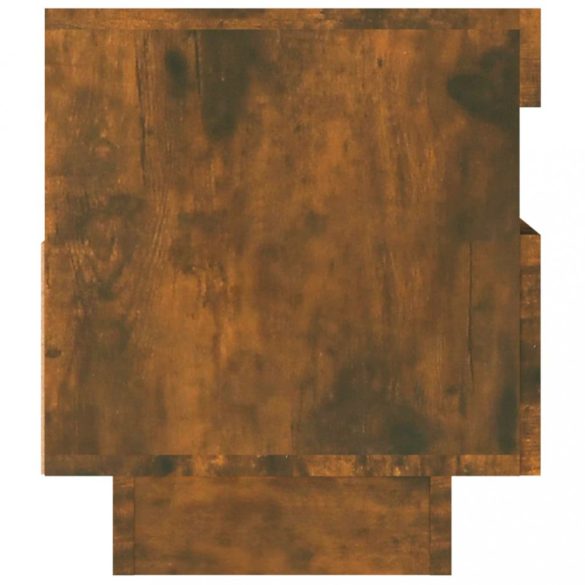 füstös tölgy színű TV-szekrény LED-világítással 80 x 35 x 40 cm