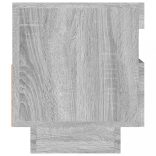 szürke sonoma TV-szekrény LED világítással 80 x 35 x 40 cm