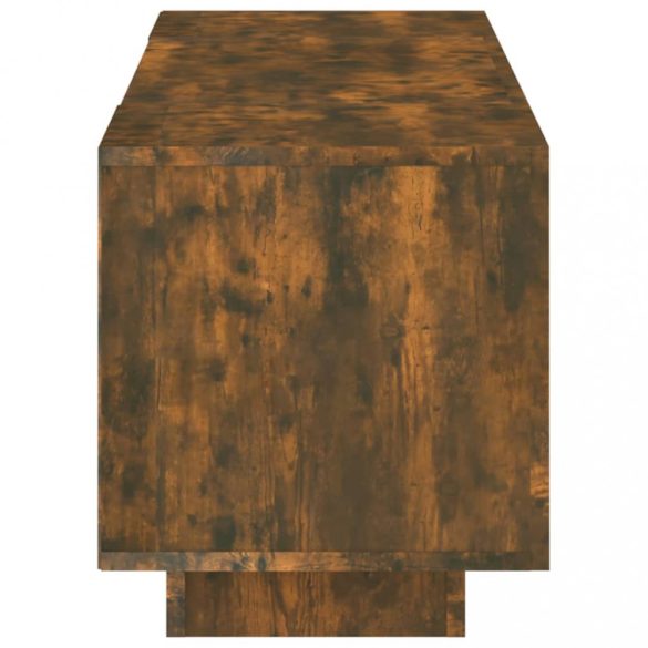 füstös tölgy színű TV-szekrény LED-világítással 160x35x40 cm