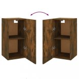 füstös tölgy színű szerelt fa TV-szekrény 30,5 x 30 x 60 cm