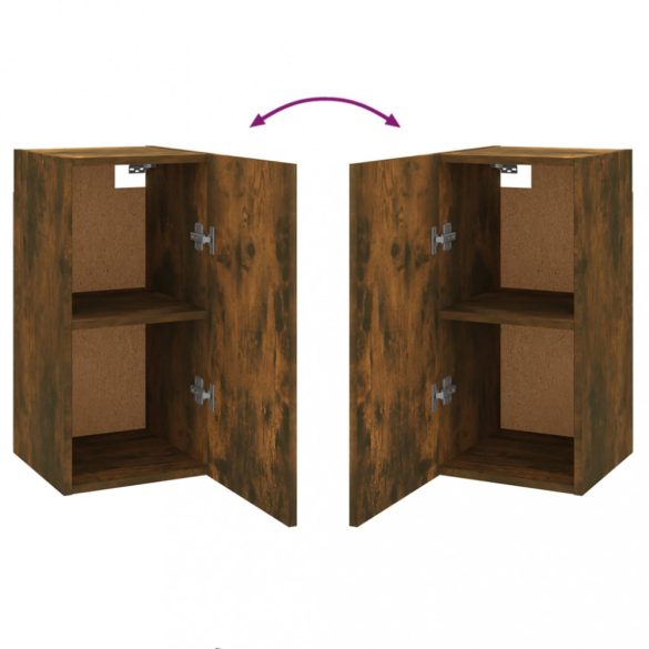 füstös tölgy színű szerelt fa TV-szekrény 30,5 x 30 x 60 cm