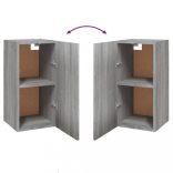 szürke sonoma színű szerelt fa TV-szekrény 30,5 x 30 x 60 cm