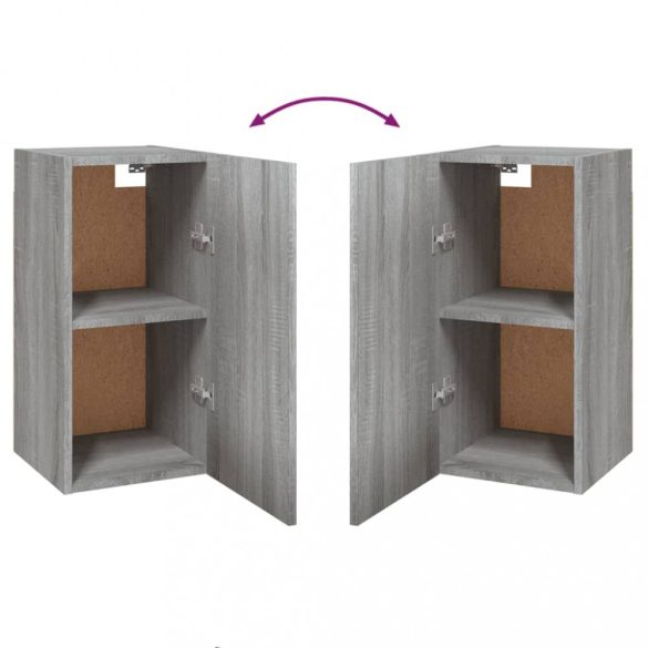 szürke sonoma színű szerelt fa TV-szekrény 30,5 x 30 x 60 cm