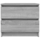 2 db szürke sonoma szerelt fa éjjeliszekrény 50 x 39 x 43,5 cm