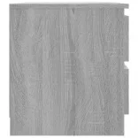 2 db szürke sonoma szerelt fa éjjeliszekrény 50 x 39 x 43,5 cm