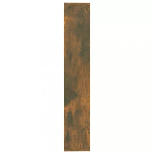 füstös tölgy színű szerelt fa fali polc 36 x 16 x 90 cm