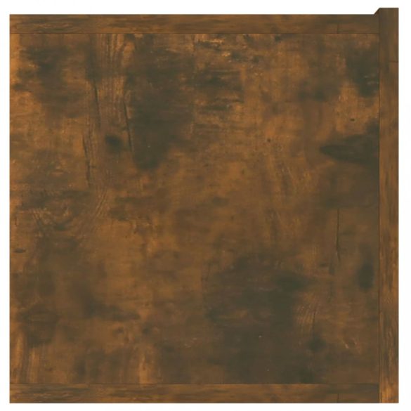 füstös tölgy színű szerelt fa függő TV-szekrény 60 x 30 x 30 cm