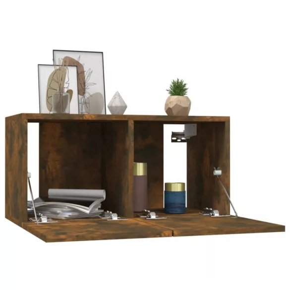 | TV szekrény garnitúra | 2 pcs Barna 60 x 30 x 30 cm Faanyag