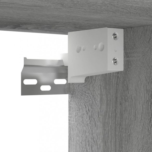 szürke sonoma színű szerelt fa függő TV-szekrény 60x30x30 cm