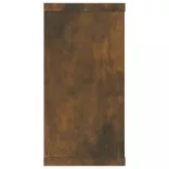 2 db füstös tölgy színű szerelt fa fali kockapolc 100x15x30 cm