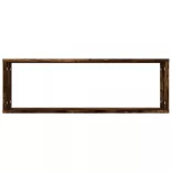 2 db füstös tölgy színű szerelt fa fali kockapolc 80x15x26,5 cm