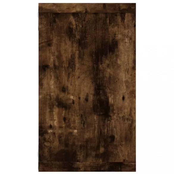 2 db füstös tölgy színű szerelt fa fali kockapolc 80x15x26,5 cm