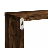 2 db füstös tölgy színű szerelt fa fali kockapolc 80x15x26,5 cm