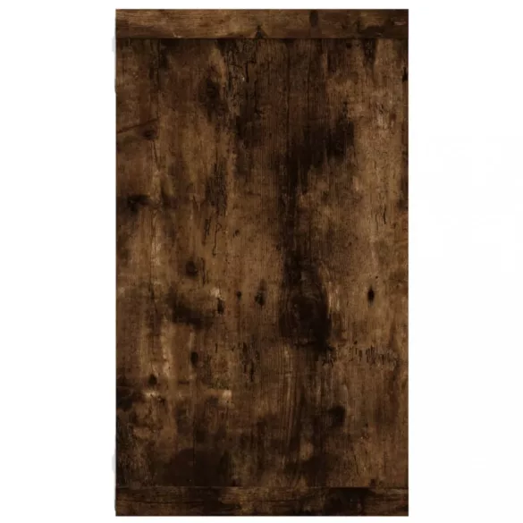 4 db füstös tölgy színű szerelt fa fali kockapolc 80x15x26,5 cm