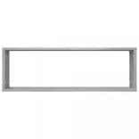 2 db szürke sonoma színű szerelt fa fali kockapolc 80x15x26,5cm