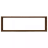 4 db barna tölgyszínű szerelt fa fali kockapolc 80x15x26,5 cm