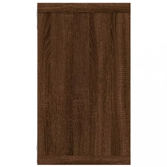 4 db barna tölgyszínű szerelt fa fali kockapolc 80x15x26,5 cm