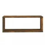 6 db füstös tölgy színű szerelt fa fali kockapolc 60x15x23 cm