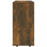 füstös tölgy színű szerelt fa kerekes szekrény 60 x 35 x 75 cm