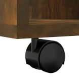 füstös tölgy színű szerelt fa kerekes szekrény 60 x 53 x 72 cm