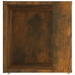 füstös tölgy színű szerelt fa kisasztal 33 x 33 x 34,5 cm