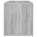 szürke sonoma színű szerelt fa előszobapad 80 x 40 x 45 cm