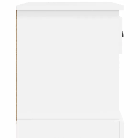 2 db fehér szerelt fa éjjeliszekrény 39 x 39 x 47,5 cm