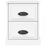 fehér szerelt fa éjjeliszekrény 39 x 39 x 47,5 cm