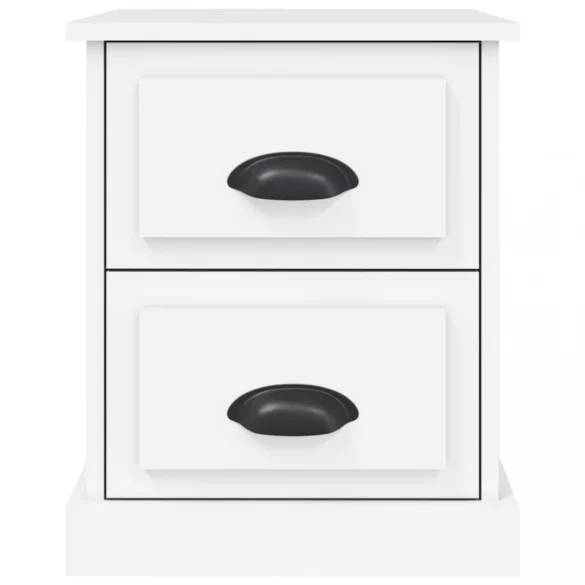 fehér szerelt fa éjjeliszekrény 39 x 39 x 47,5 cm