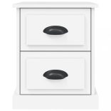 2 db fehér szerelt fa éjjeliszekrény 39 x 39 x 47,5 cm