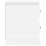 2 db fehér szerelt fa éjjeliszekrény 39 x 39 x 47,5 cm