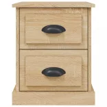 sonoma tölgy színű szerelt fa éjjeliszekrény 39 x 39 x 47,5 cm