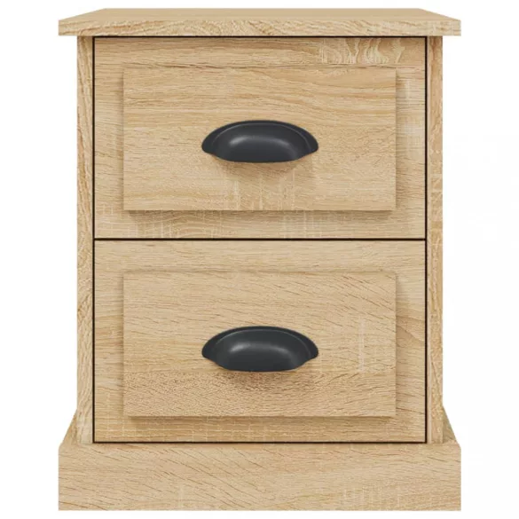 sonoma tölgy színű szerelt fa éjjeliszekrény 39 x 39 x 47,5 cm