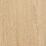 2 db sonoma tölgy színű szerelt fa éjjeliszekrény 39x39x47,5 cm