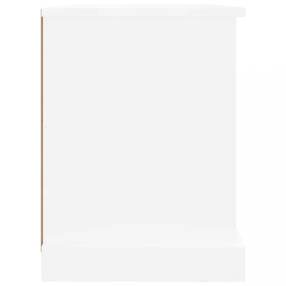 fehér szerelt fa TV-szekrény 73 x 35,5 x 47,5 cm