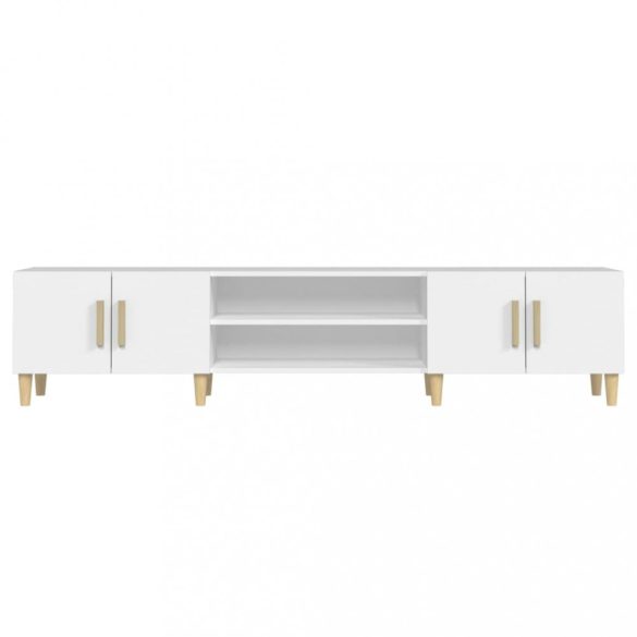 fehér, rétegelt fa TV-szekrény 180 x 31,5 x 40 cm