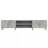 betonszürke szerelt fa TV-szekrény 180x31,5x40 cm