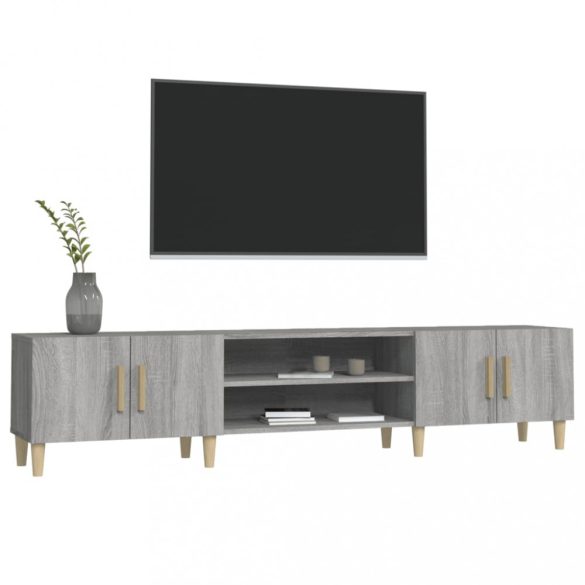 szürke sonoma színű szerelt fa TV-szekrény 180 x 31,5 x 40 cm
