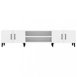 fehér, rétegelt fa TV-szekrény 180 x 31,5 x 40 cm