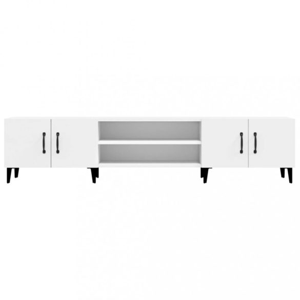 fehér, rétegelt fa TV-szekrény 180 x 31,5 x 40 cm