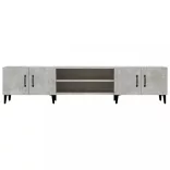 betonszürke szerelt fa TV-szekrény 180x31,5x40 cm