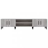 szürke sonoma színű szerelt fa TV-szekrény 180 x 31,5 x 40 cm