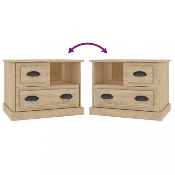 sonoma tölgy színű éjjeliszekrény 60x39x45 cm