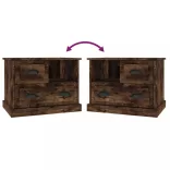 füstös tölgy színű éjjeliszekrény 60x39x45 cm