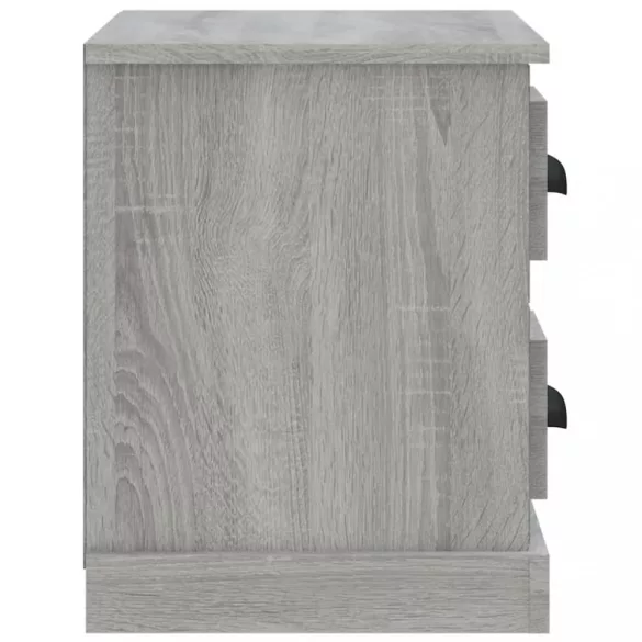 szürke sonoma színű éjjeliszekrény 60x35,5x45 cm